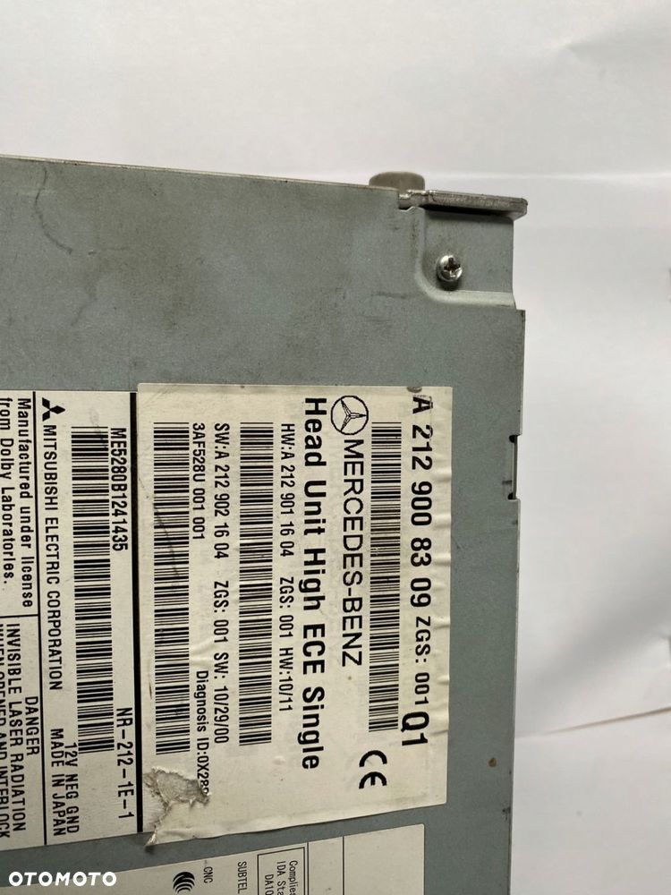 Radio CD nawigacja A2129008309 Mercedes W212 - 2