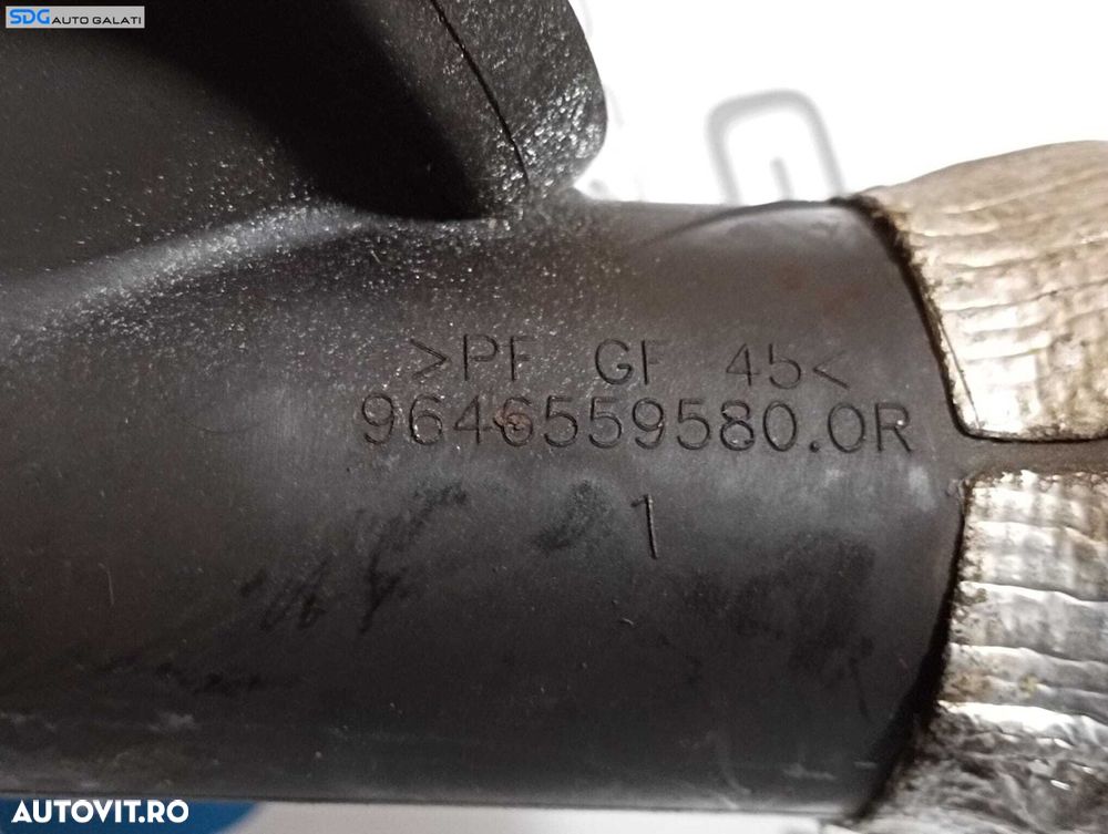 Teava Conducta Flansa Tub Tubulatura Apa Vas Expansiune Termostat Ford Galaxy 2.0 TDCI 2006 - 2015 Cod 9646559580 [M6184] - 4