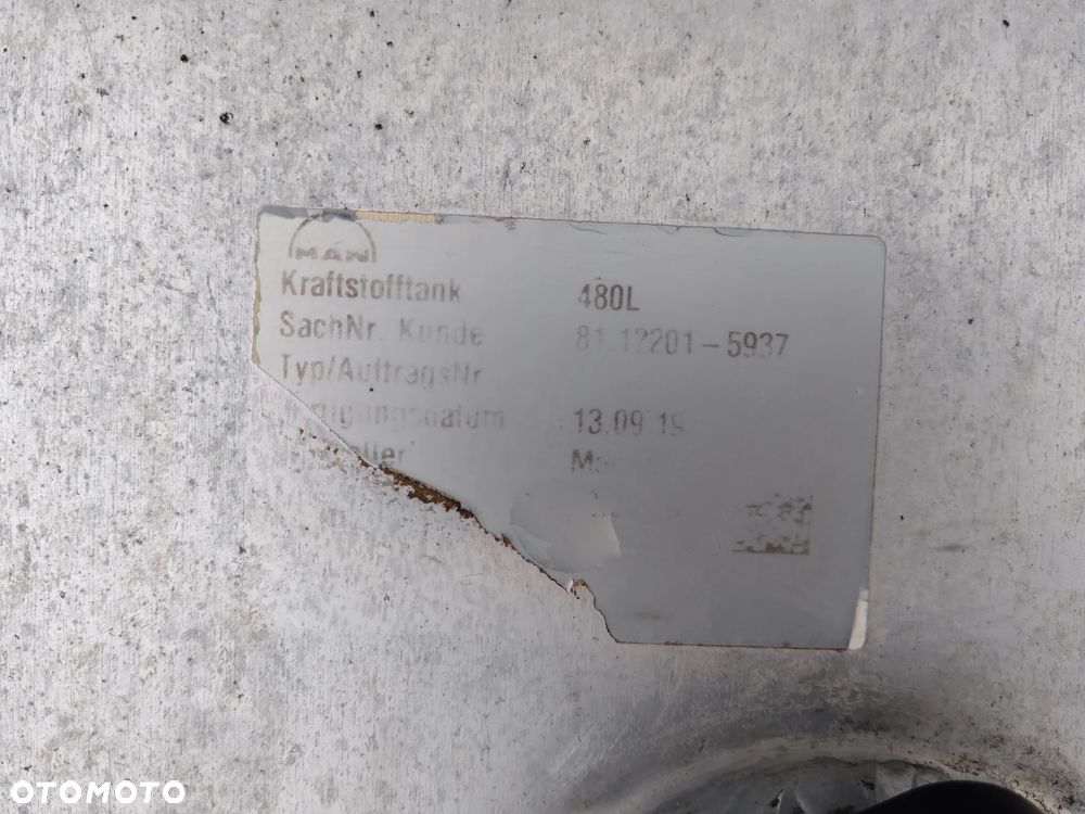 ZBIORNIK PALIWA MAN 480L 135CM KOMPLETNY - 5