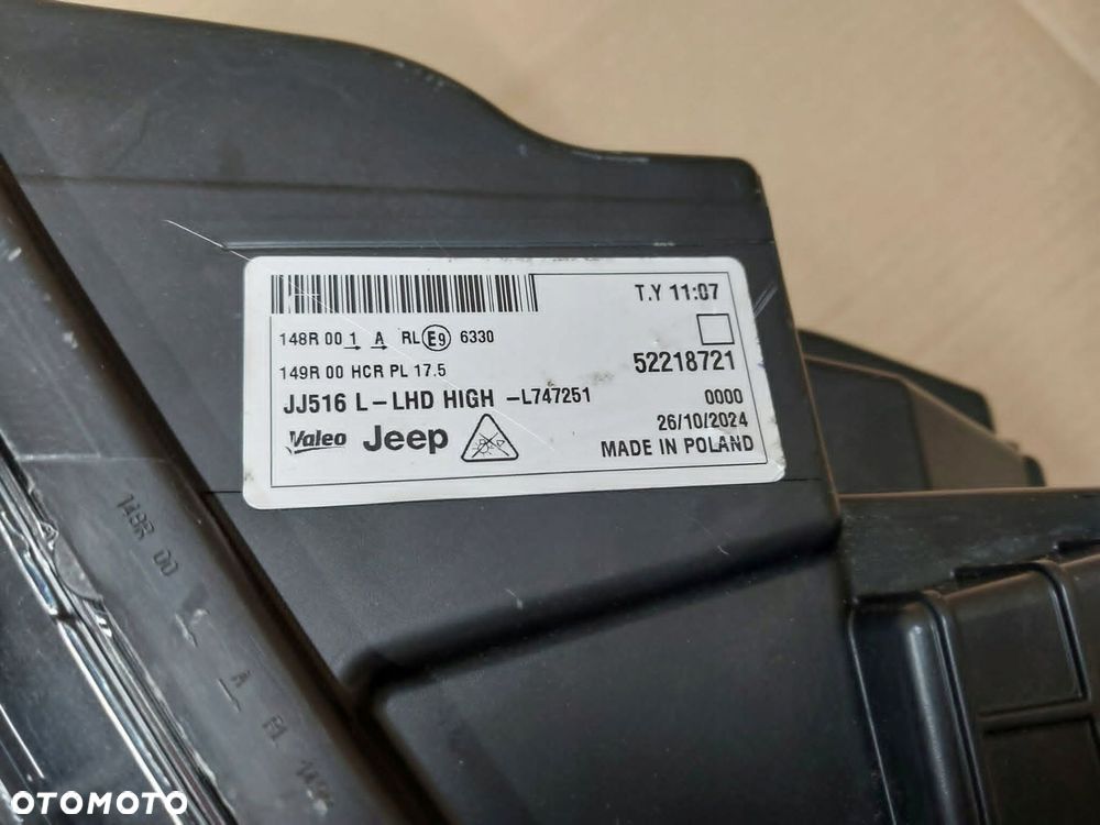 lampa lewa przód kompletna full led 52218721 jeep avenger europa - 5