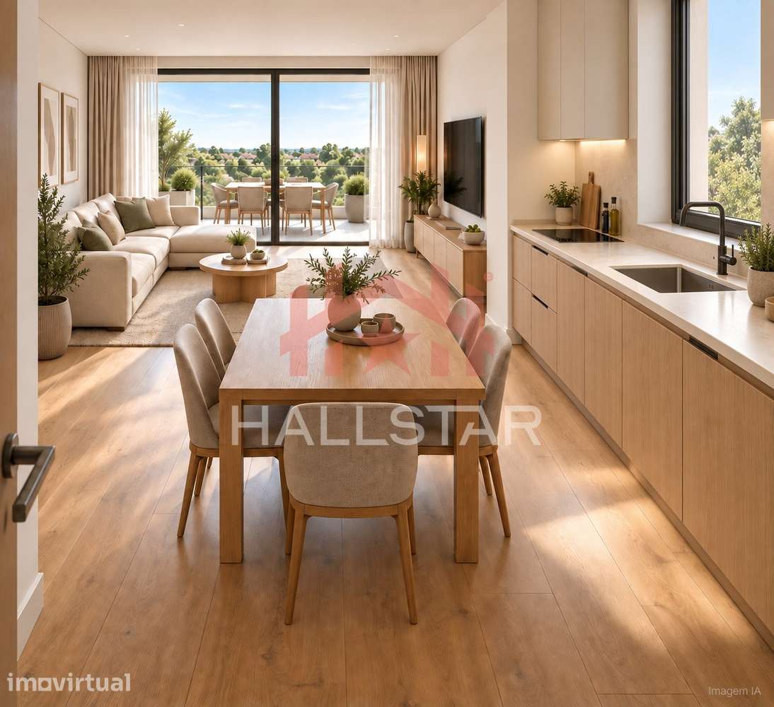 Apartamento T2 / Suíte e Closet / Garagem para 2 Carros / Barreira - Grande imagem: 2/7