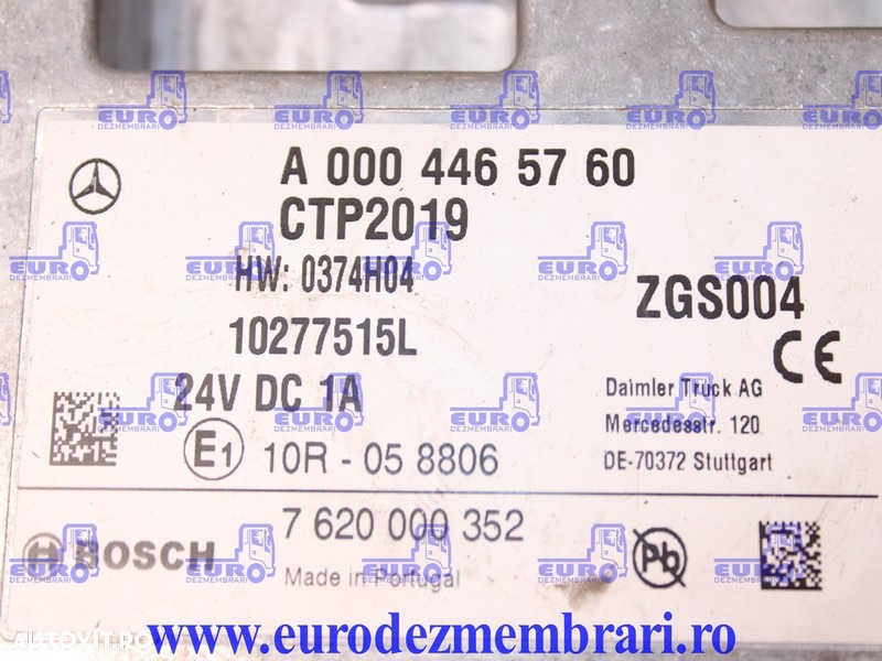 CALCULATOR CTP2019 MERCEDES ACTROS MP5 A0004465760 - 3