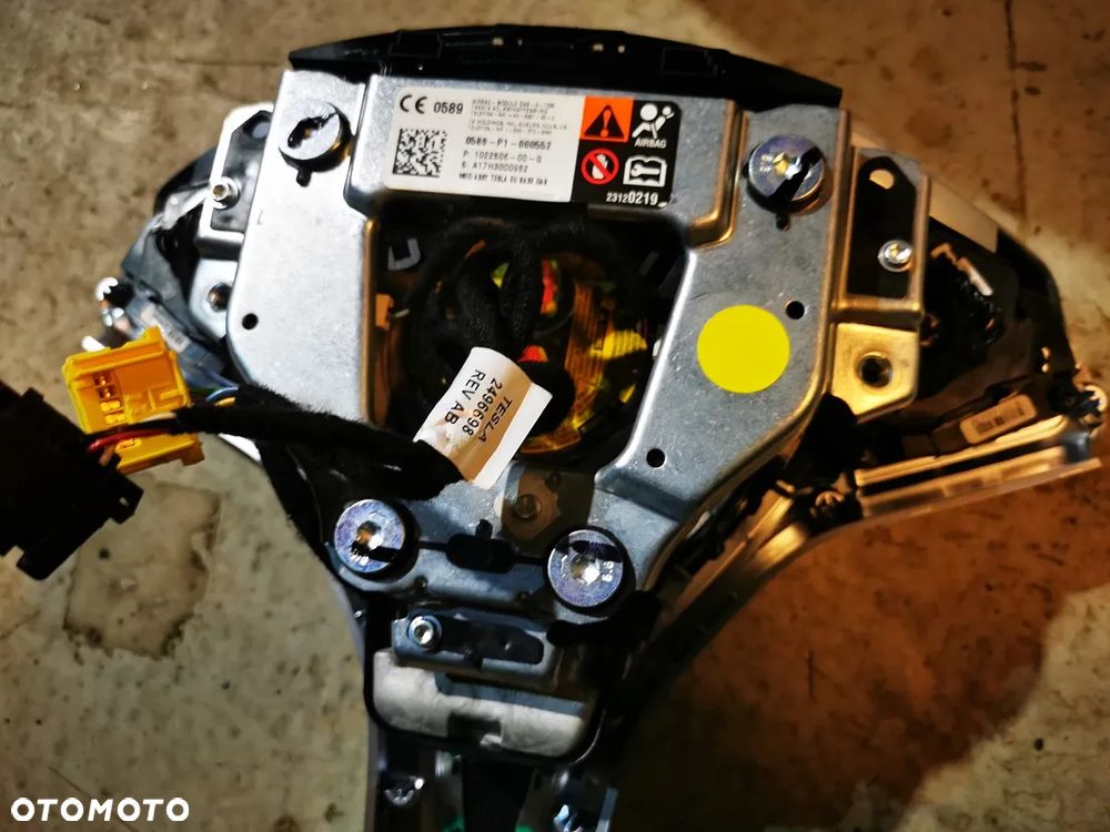 Tesla Model S DESKA ROZDZIELCZA konsola kokpit pulpit poduszki airbag pasy KOMPLET ORYGINALNY - 5