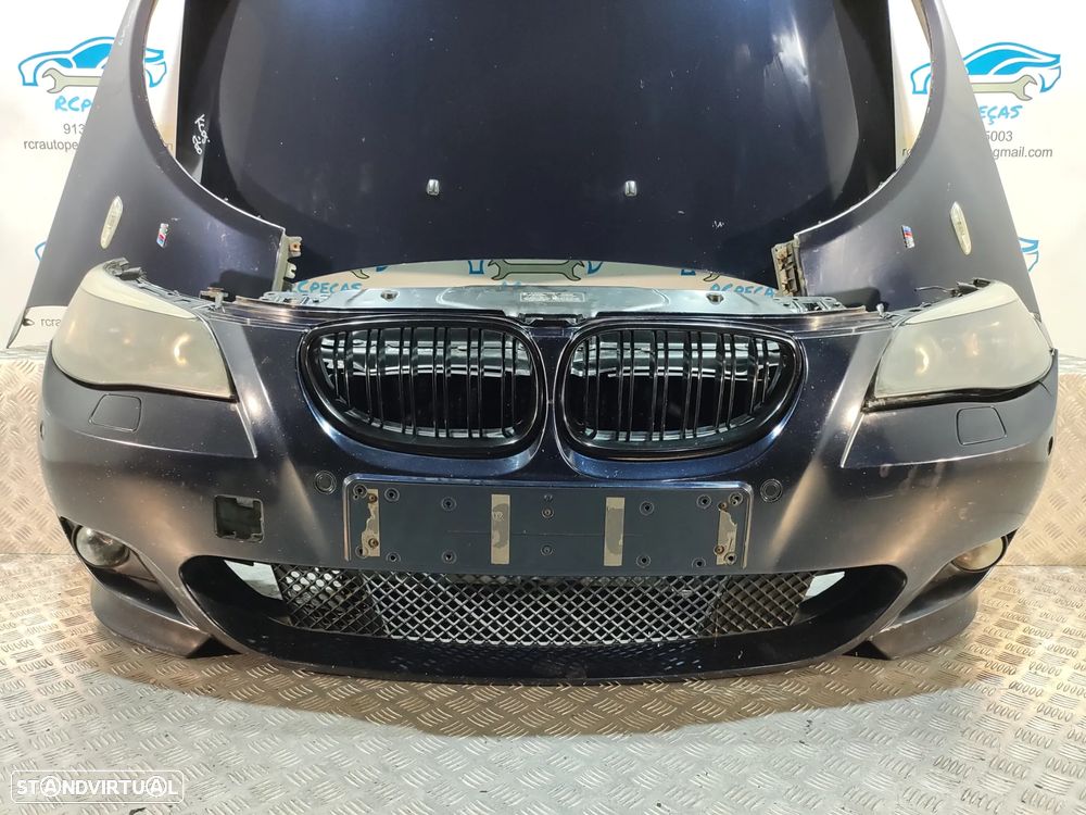 - FRENTE COMPLETA BMW SERIE 5 E60 SEDAN PACK M E61 TOURING PACK M CAPOT PARACHOQUES SENSORES GUARDA-LAMAS OTICAS RADIADOR VENTILADOR FRENTE FIBRA REFORÇO - 4