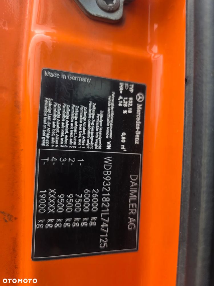 Mercedes-Benz Actros Mp3 3348 6x6 Bordmatik Podwójny Wzmocniony 60000 kg Zestaw - 30