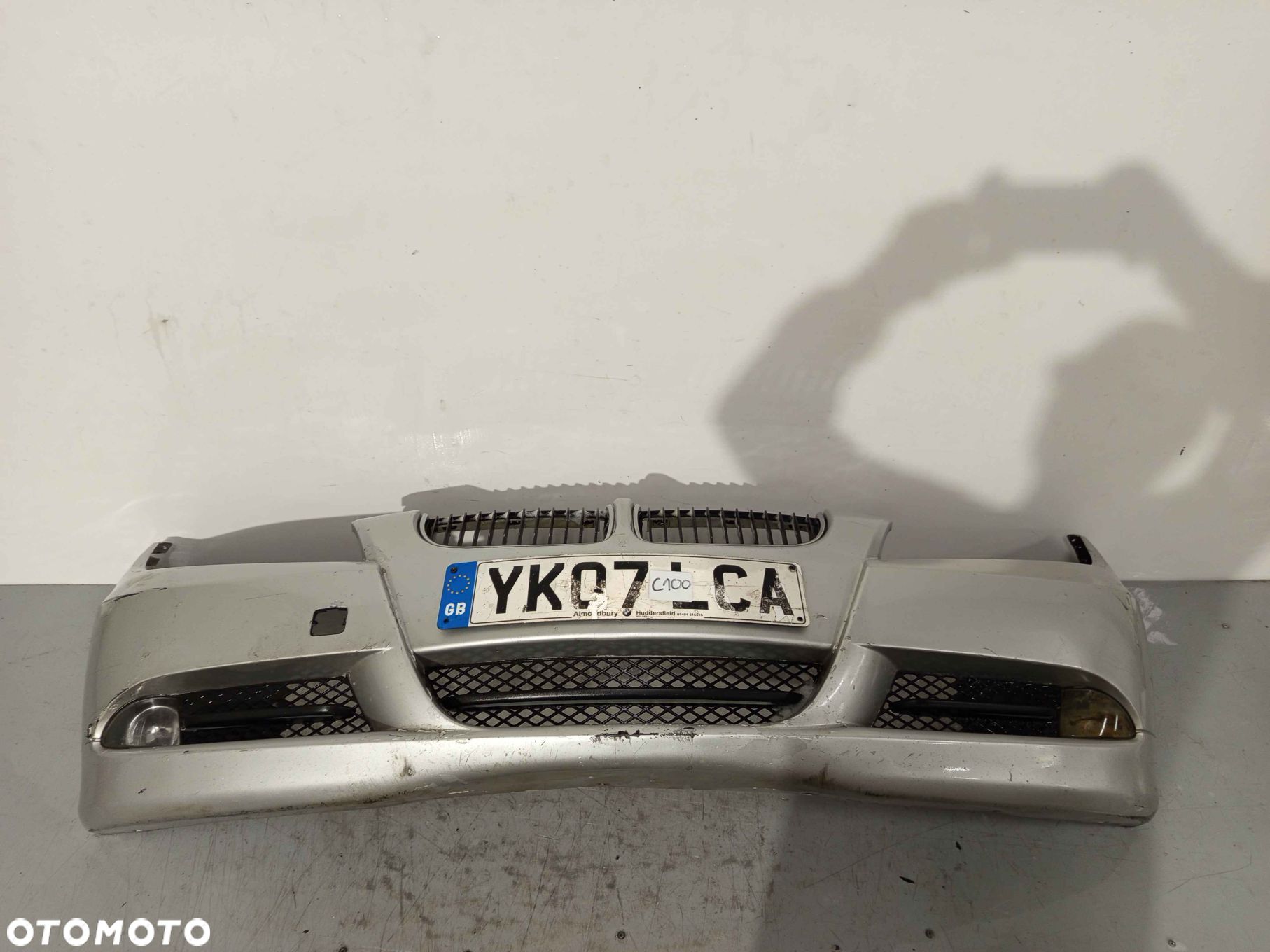 ^ ZDERZAK PRZÓD PRZEDNI BMW E90 E91 SERIA 3 TITANSILBER SREBRNY HALOGENY - 1