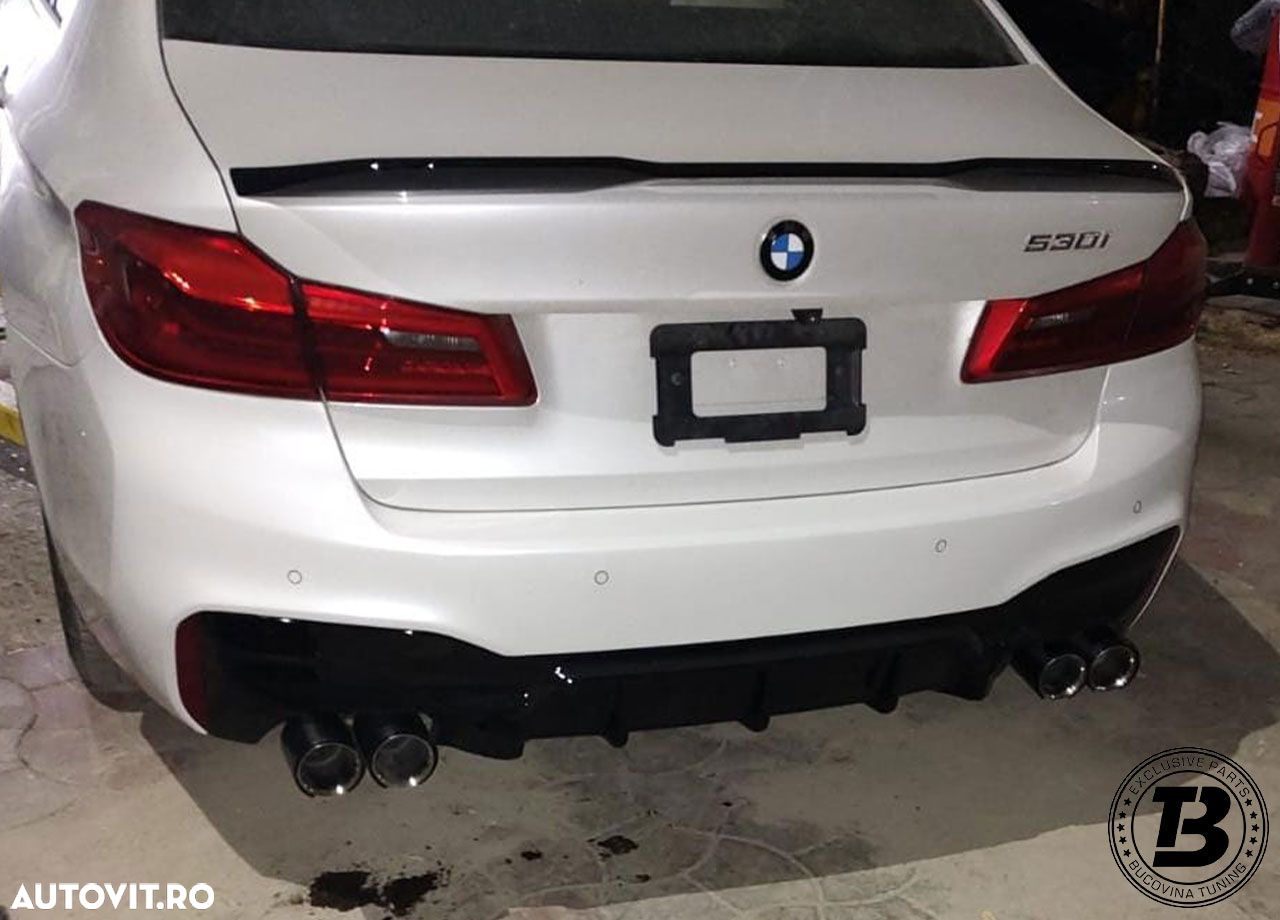 Difuzor Bara Spate compatibil cu BMW Seria 5 G30 G31 M5 Design - 8