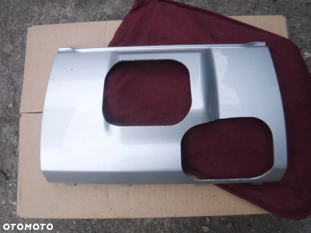 Mercedes ML W163 LIFT zaslepka zderzaka tyl nowa idealna pokrowiec haka hak A1638801405 744 czarna srebrna - 1