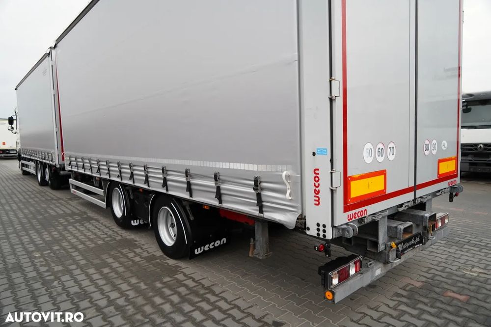 DAF XF 480 / COMBINAȚIE TANDEM / SSC / PUNTE RIDICATĂ / REMORCA WECON / SAF / - 12