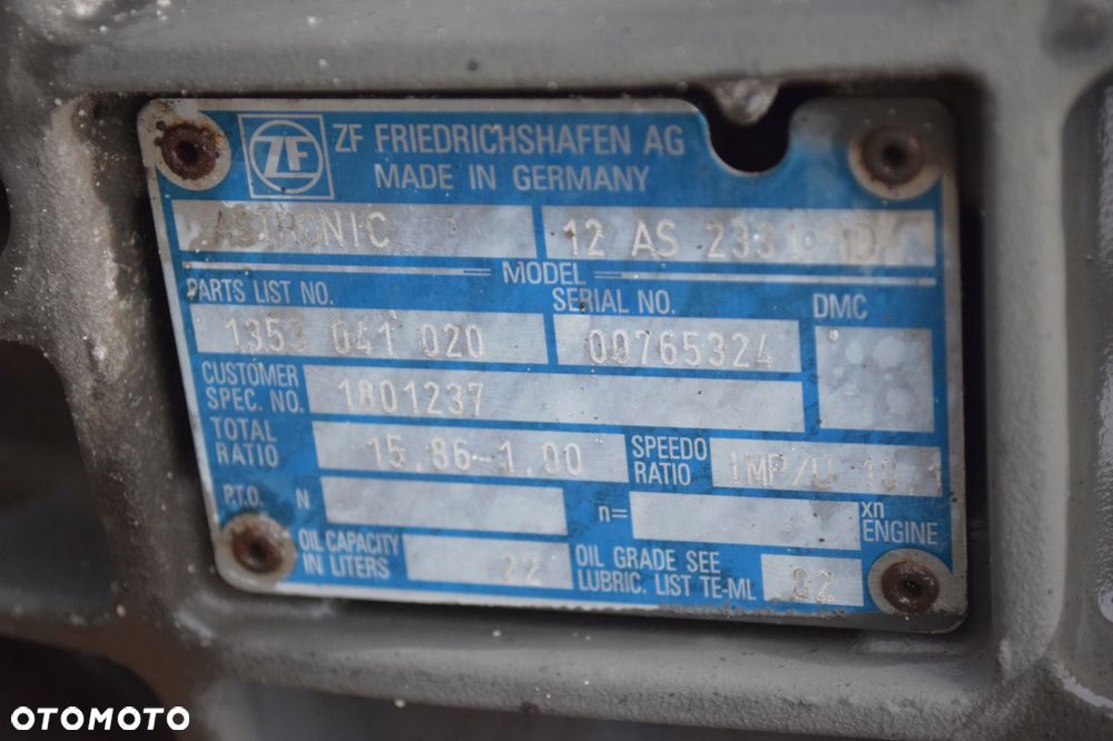 SKRZYNIA BIEGÓW 12AS2331TD DAF XF CF - 5