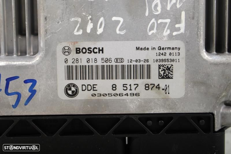Centralina De Motor Bmw 1 (F20)  8517874 / 0281018506 / 1039S53011 - 2