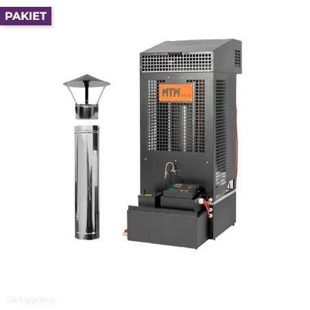 Nagrzewnica powietrza MTM 17-33 17-33 kW z zestawem kominowym kwasoodpornym 5 m - 1