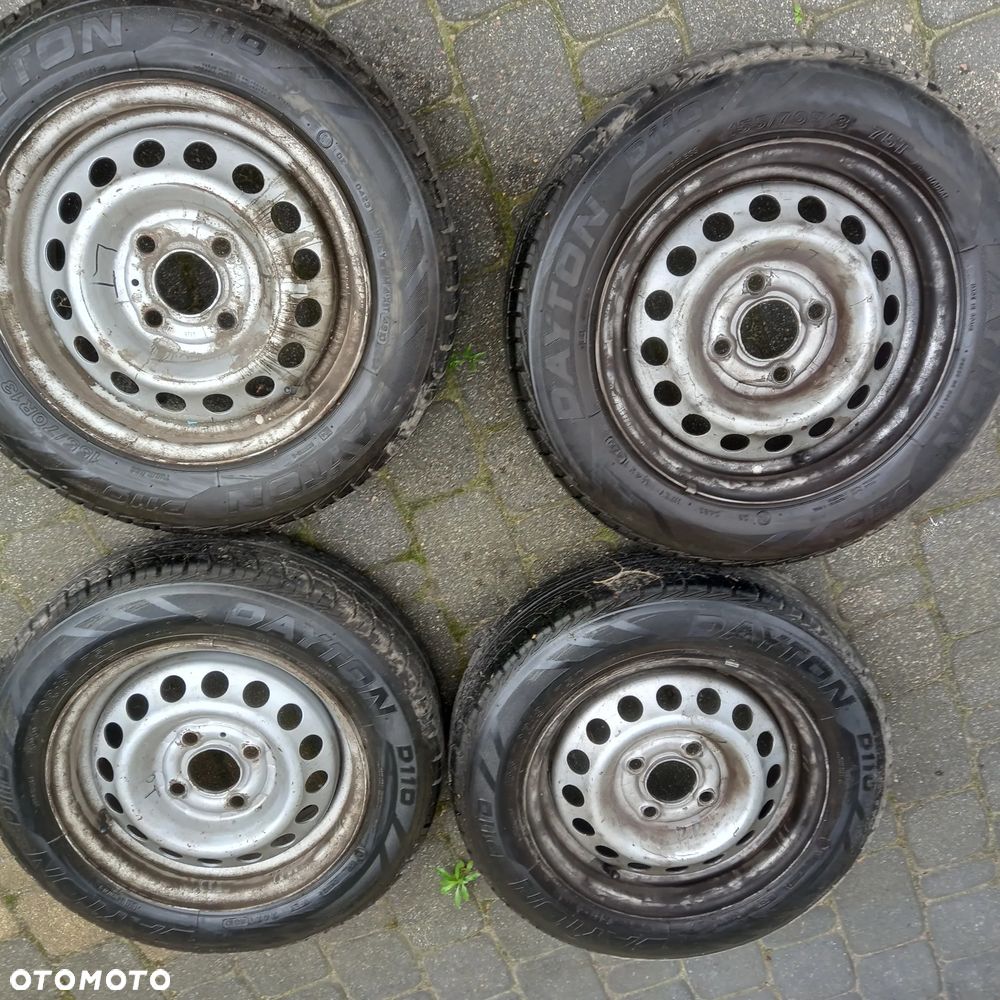 opona opony 13/70/155 dayton d110  felga koło nissan micra k11 k12 4x10 et 45  13x5jchx45 40-300 -4f-400 - 1