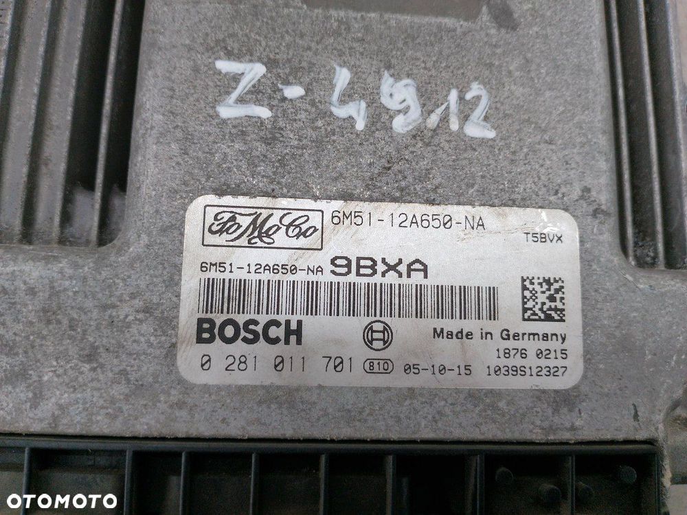 KOMPUTER, STEROWNIK FORD FOCUS C-MAX 6M51-12A650-NA 0281011701  BOSCH 1.6 - 2