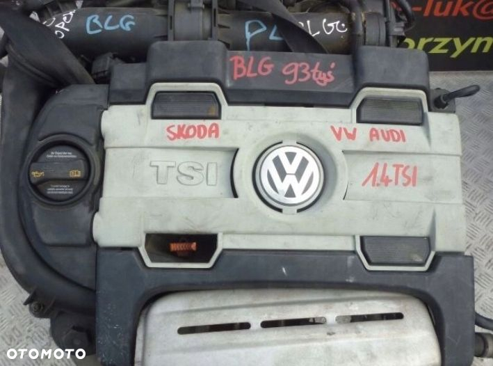 SILNIK KOMPLETNY VW AUDI SKODA 1.4 TSI BLG 93 TYS - 2
