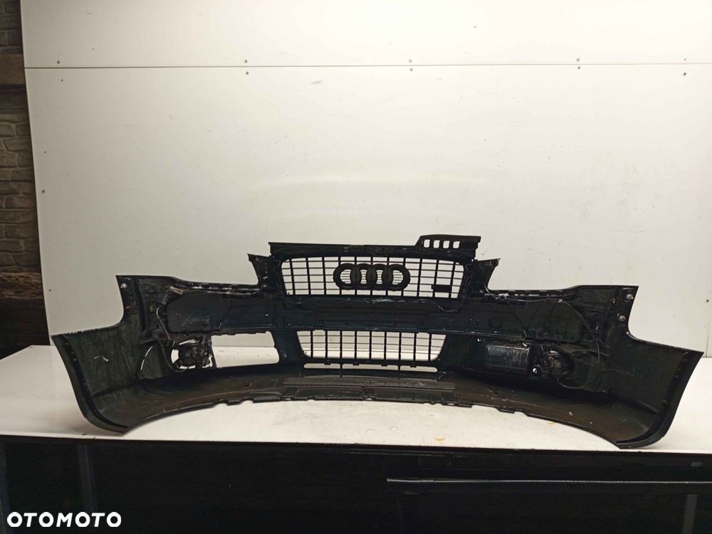 + ZDERZAK PRZÓD PRZEDNI AUDI A4 B7 S LINE S4 B7 LY9B CZARNY HALOGENY - 5