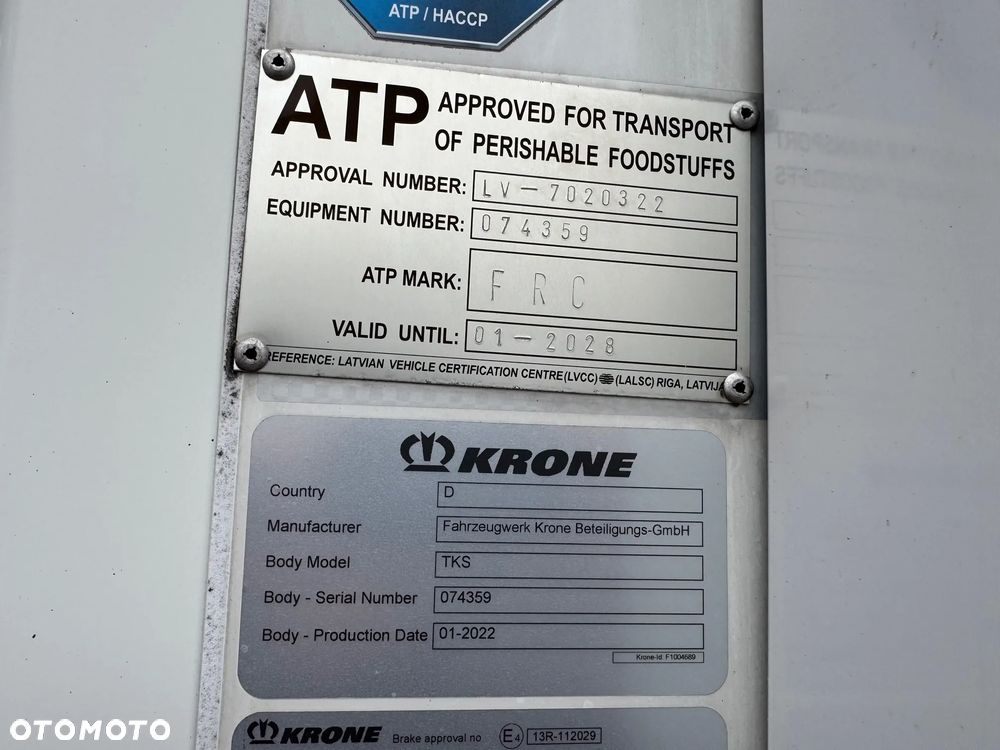 Krone Chłodnia ,Multitemp. Carrier Vector HE19 Mt,Wysokość 2,70 m!! 385/55R22,5 - 37