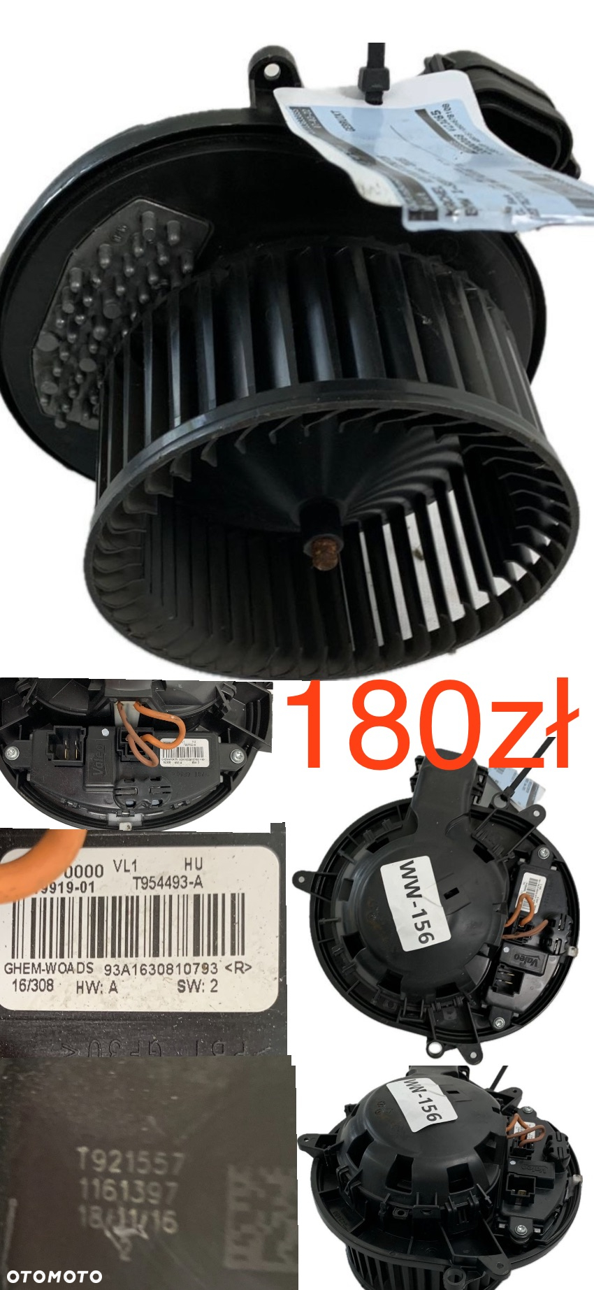Wentylator dmuchawa nagrzewnicy Renault Clio V Captur II 2019r-> BMW F10 F11 F01 F12 F13 2010-2018r Volkswagen T6 Berlingo III Partner III Chevrolet Captiva Opel Antara 2006-2011r Volvo V70 S60 XC70 XC90 BMW F20 F21 F30 F31 2011-2018r BMW 5 E60 E61 MINI F56 Cooper 2006-2020r Mercedes W210 W211 - 8