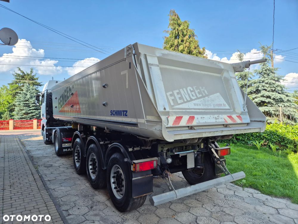 Schmitz Cargobull Waga: 5163kg SKI 24 SL 7.2 / z Niemiec / Podnoszona oś / Aluminiowa wywrotka / KOMPLET Z MAN TGX 470 - 24