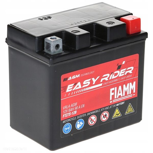 Akumulator Fiamm Easy Rider FTZ7S-BS 6Ah 90A 11370105 YTZ7S-12B-F - 11