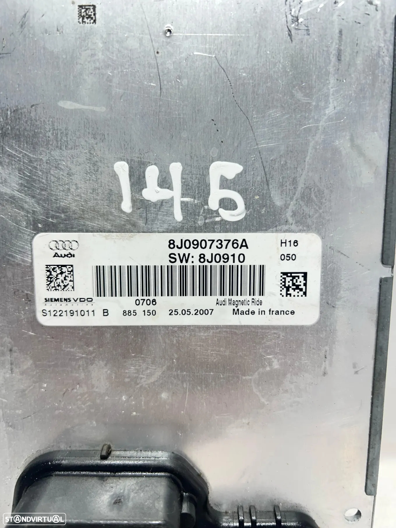 .Centralina Modulo Suspensão Siemens VDO VW VAG Audi TT 8J 8J0907376A / S122191011 - 3