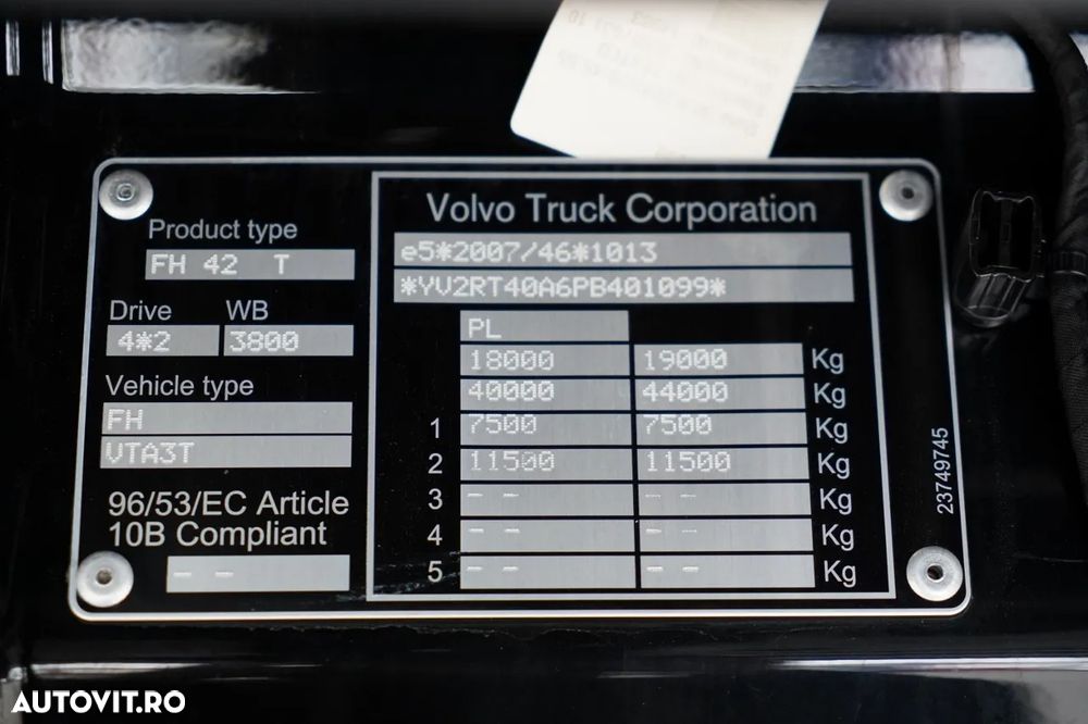 Volvo FH 500 / XXL / RETARDER / PUNGĂ JOSĂ / MEGA / ECHIPAMENT MAXIM / CONTRACT DE REPARAȚIE POST-SERVICE / - 37