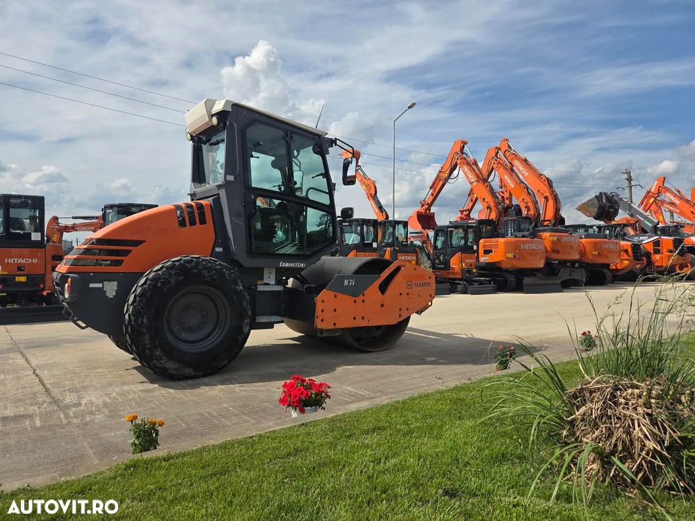Hamm H7i, 7 tone, 2018, 1.400h, latime tambur 1,35m, Certificat CE, produs in Germania, motor Kubota 75CP, anvelope 90% ok, aer conditionat, posibilitate leasing 3 ani, STARE CA NOU, PROMOTIE -48.900 EUR+Tva - 5