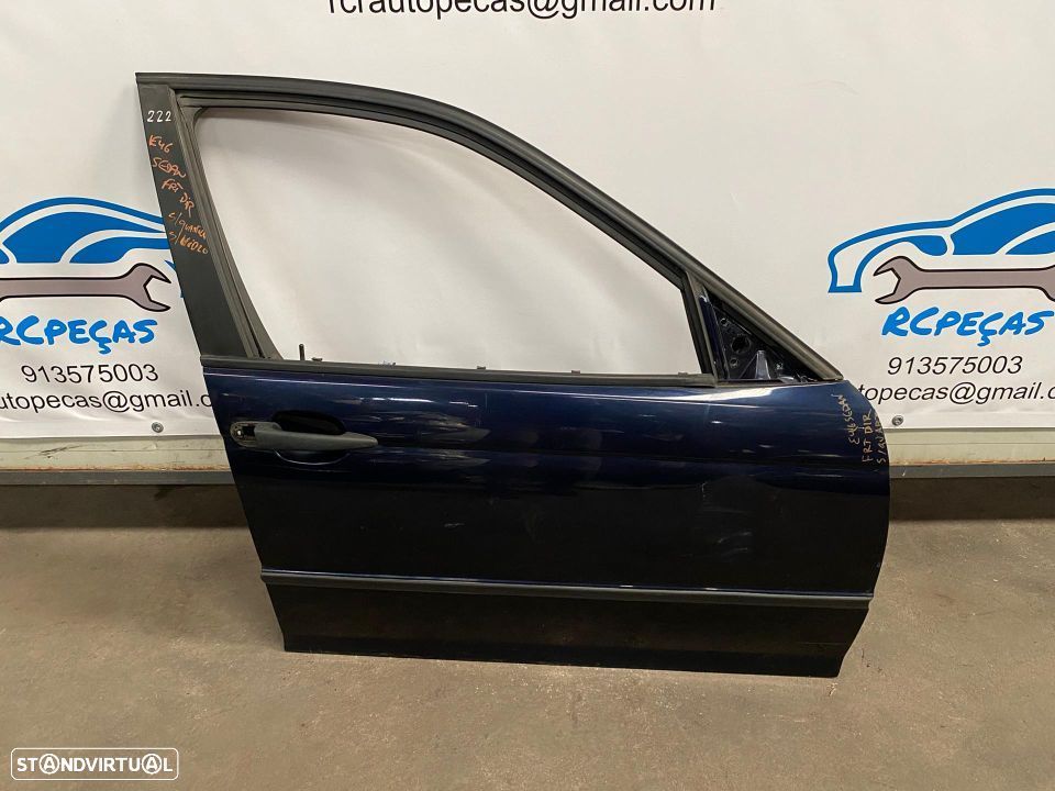 PORTA FRENTE FRONTAL DIREITA BMW SERIE 3 E46 FECHO ELEVADOR MOTOR PUXADOR VIDRO - 3