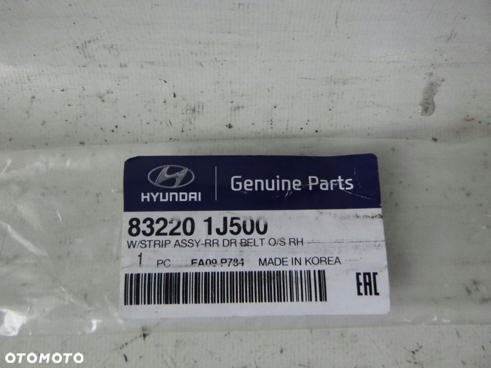 HYUNDAI I20 LISTWA DRZWI PRZÓD PRAWA NOWA ORG - 2