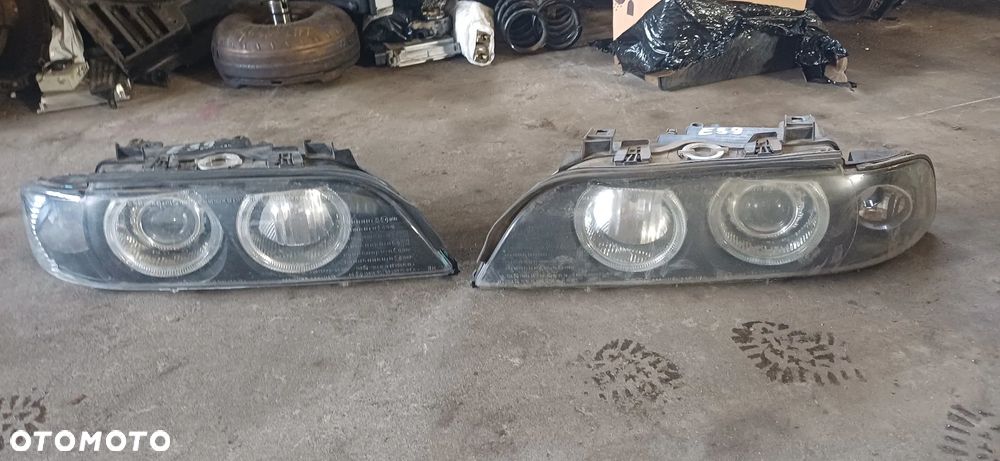 LAMPY SOCZEWKOWE BMW E39 RINGI DEPO BLACK - 6