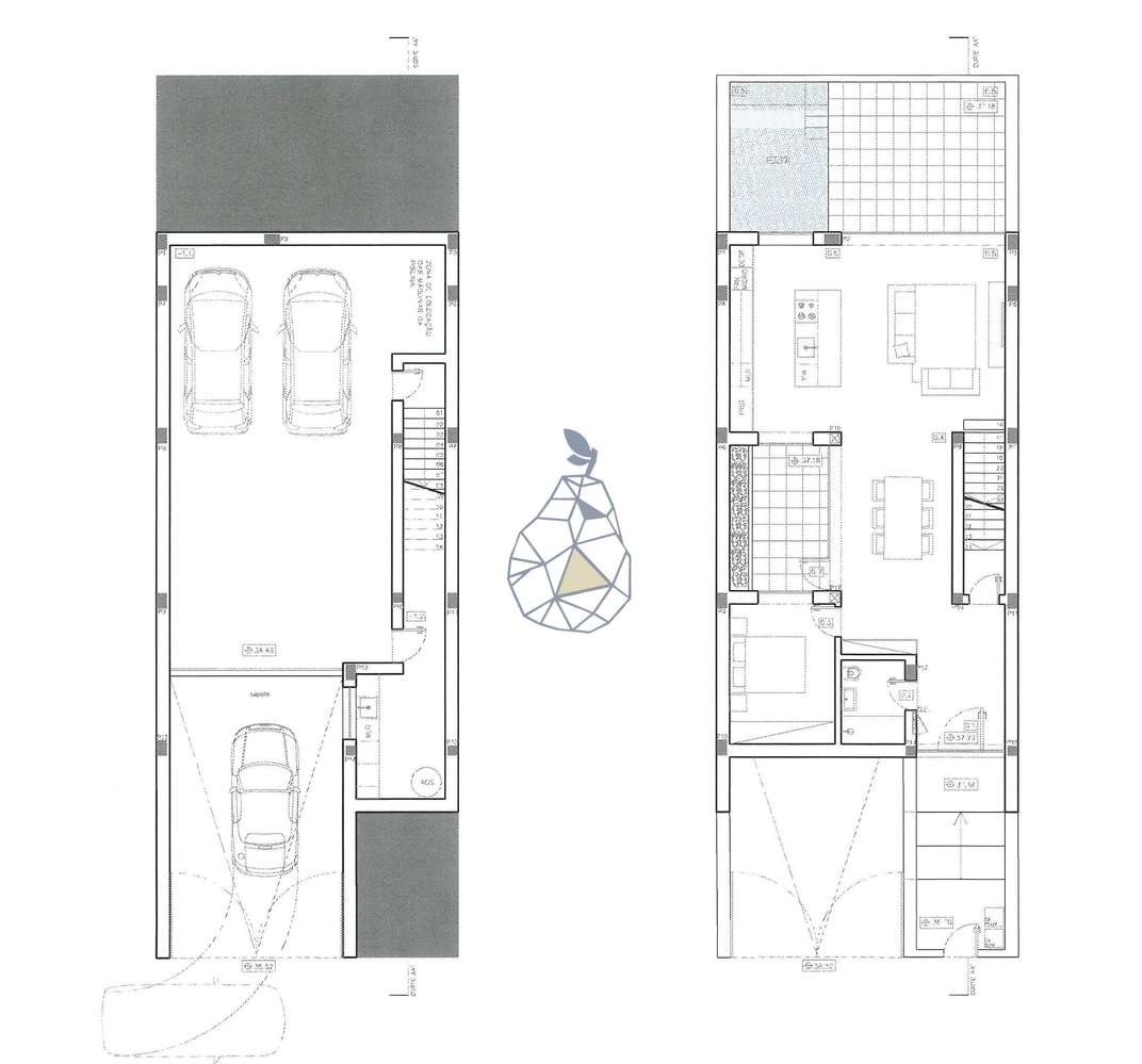 Moradia Contemporânea com 3 quartos e um escritório, em construção - Grande imagem: 3/29