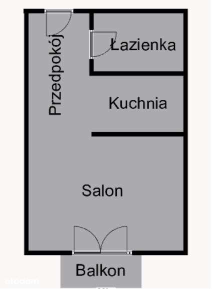 Kawalerka z klimatyzacją i balkonem przy Błoniach