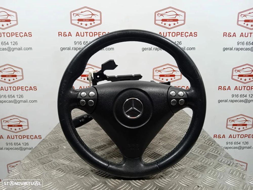 Volante com Airbag Mercedes SLK171 em Pele - 6