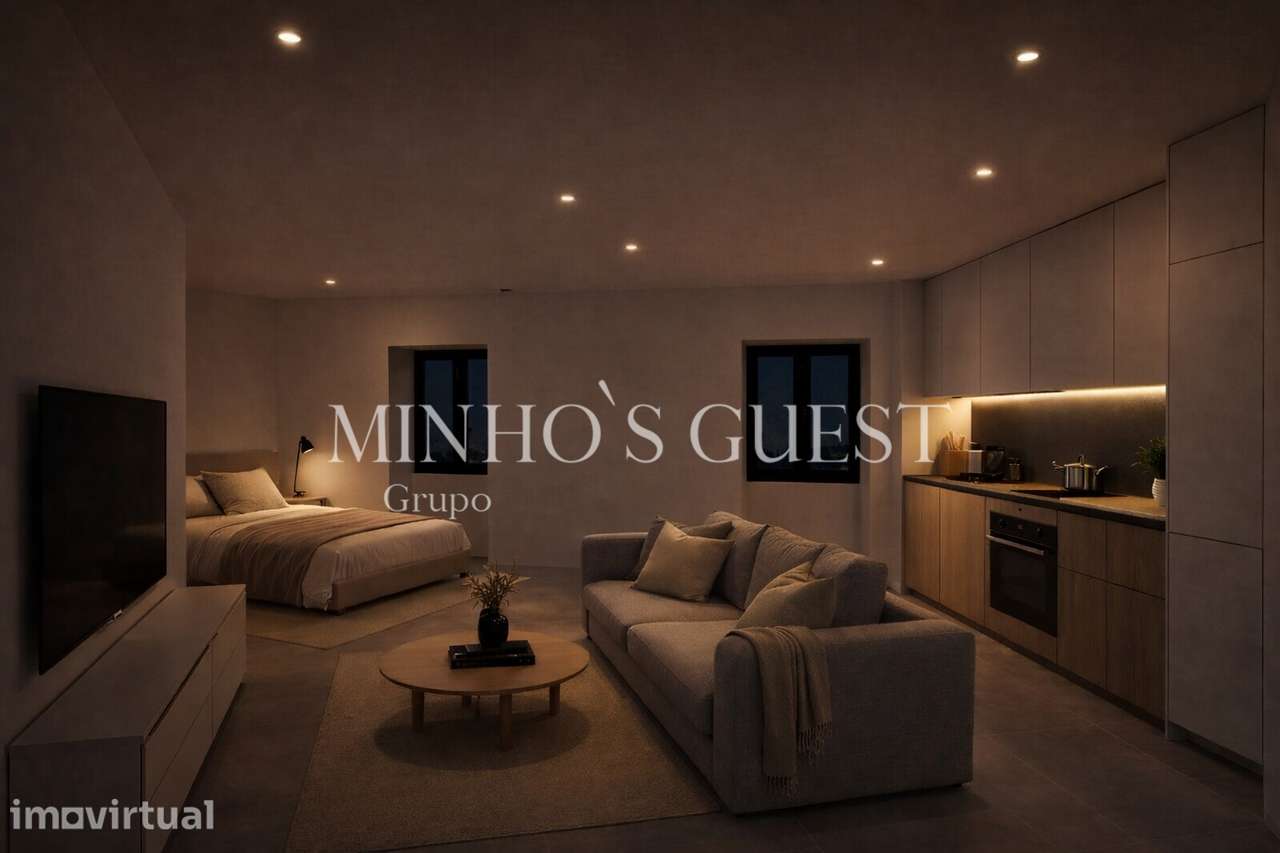 Apartamento T0 totalmente remodelado próximo da UNIVERSIDADE DO MINHO - Grande imagem: 4/7