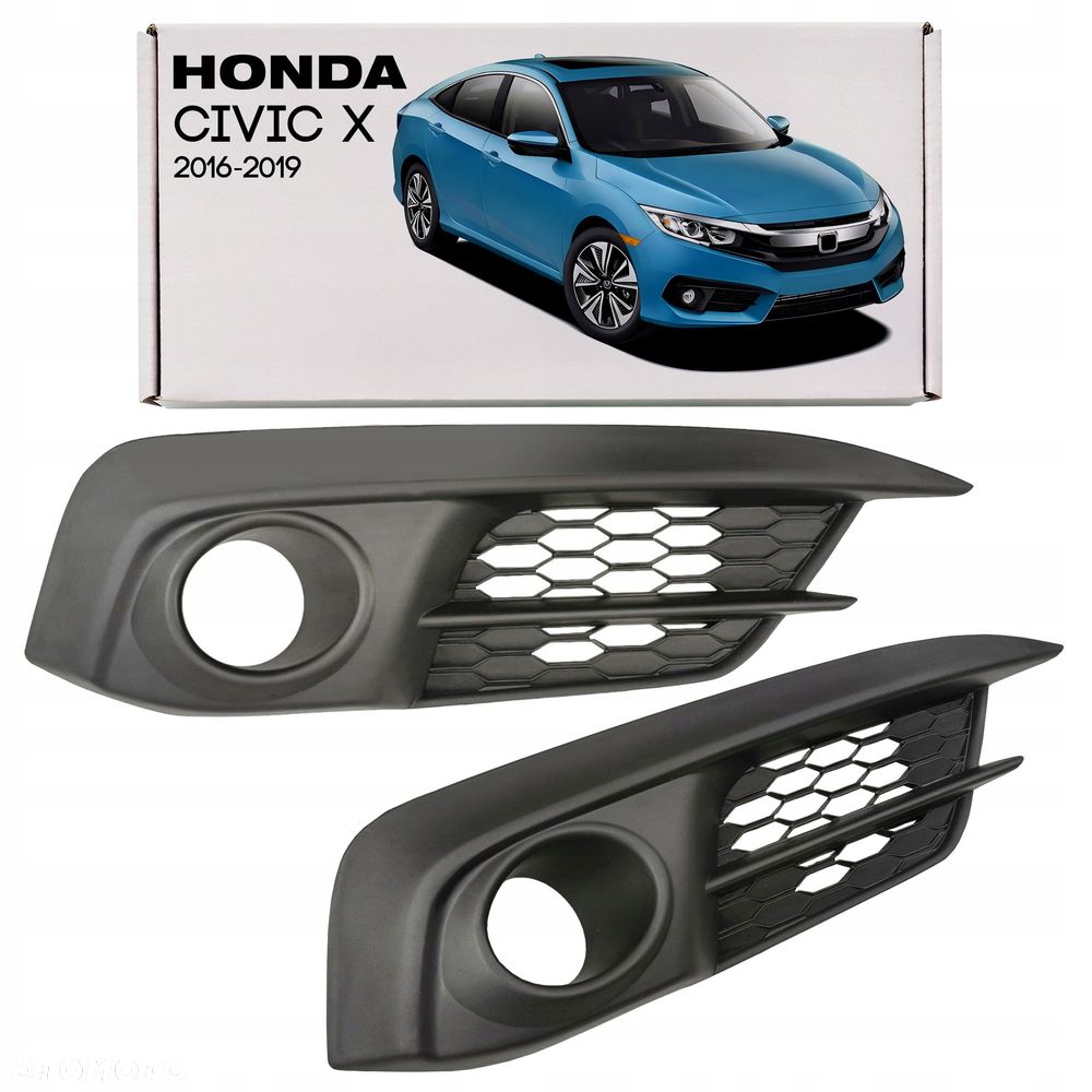 honda civic x 16-19 sedan kratka zaślepka halogenu przód prawa 71103tb - 1