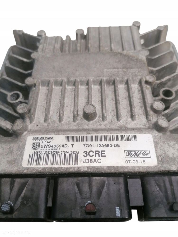 komputer silnika ford mondeo mk4 2.0 tdci 7g91-12a650-de 5ws40594d-t - 3