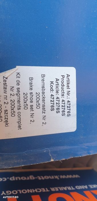 Saboti KNOTT F200 ORIGINALI, punte 1350 si 1500 kg - 2