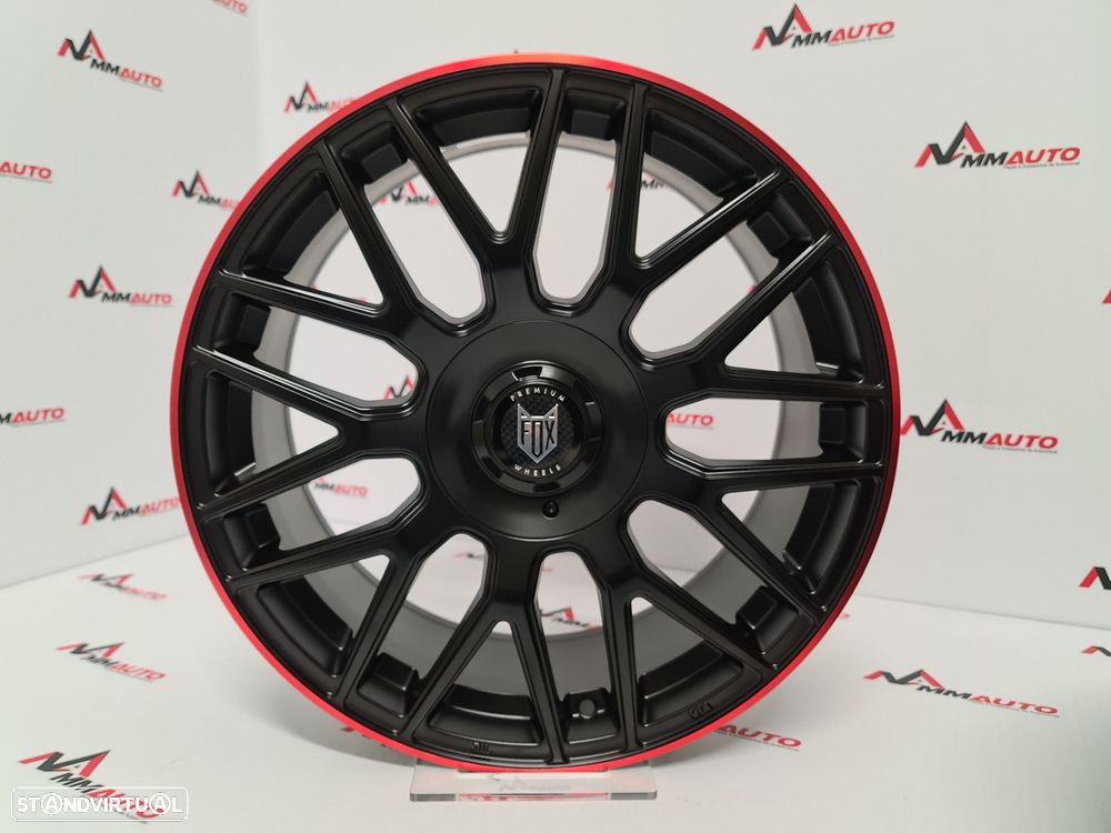 Jantes Fox VR3 Preto Vermelho 18 (Mercedes, BMW, Audi, VW) - 4