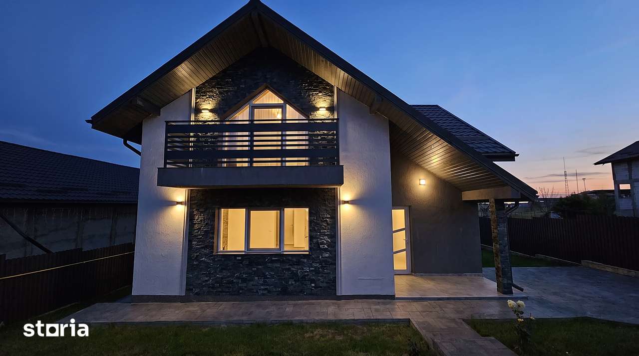 Casă noua 2025 P+M, 5 camere, clasa energetica A, vedere lac, 500mp - Imagine principală: 2/20