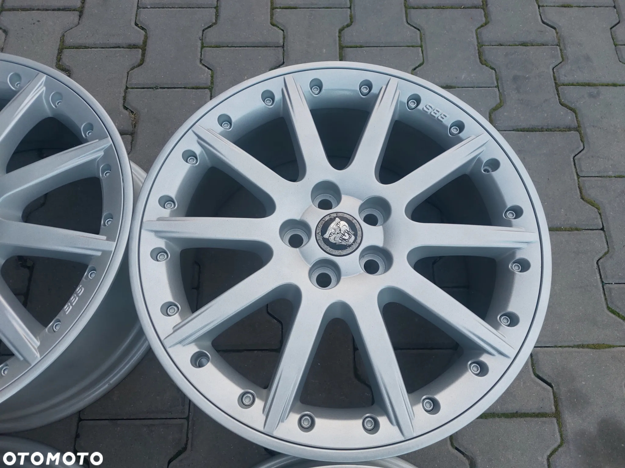 JAGUAR S-TYPE XF FELGI ALUMINIOWE R18 8J ET59 5X108 ORYGINAŁ PROSTE ODŚWIEŻONE BBS - 4