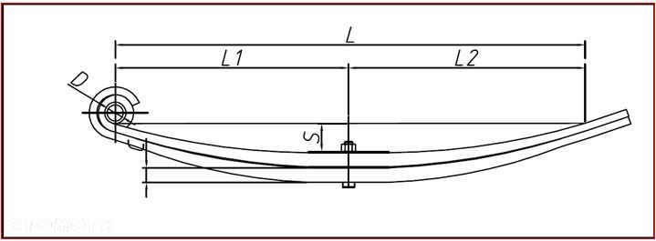 Resor paraboliczny przyczepy - 1