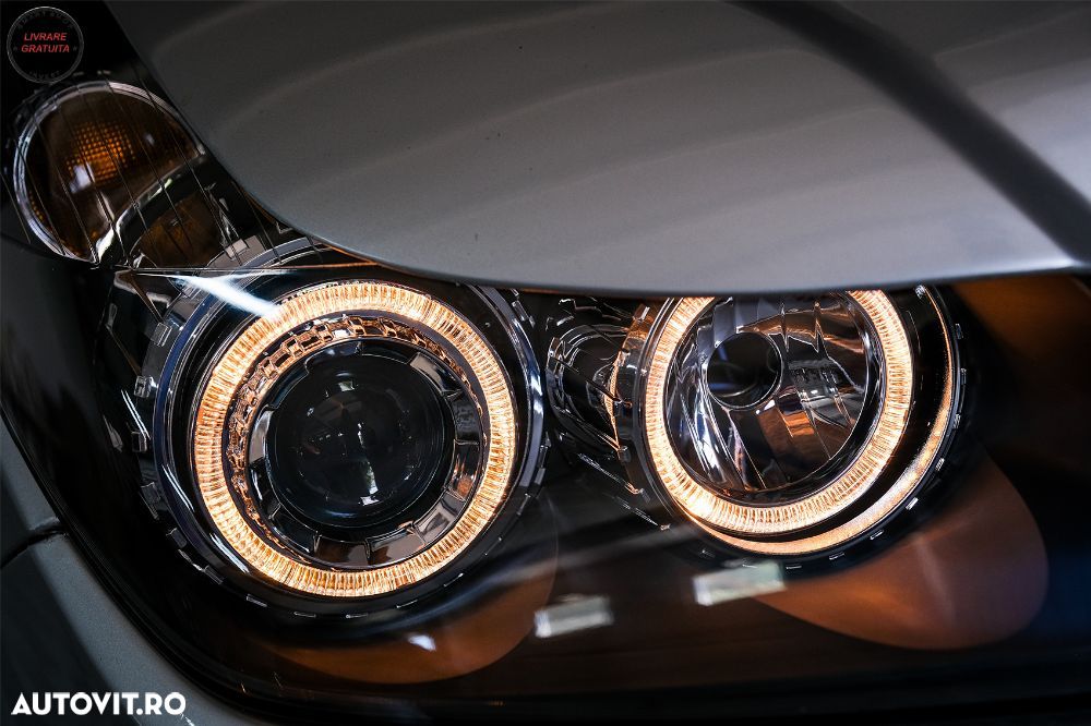Faruri Opel Astra H (03.2004-2009) Angel Eyes Negru- livrare gratuita - 20