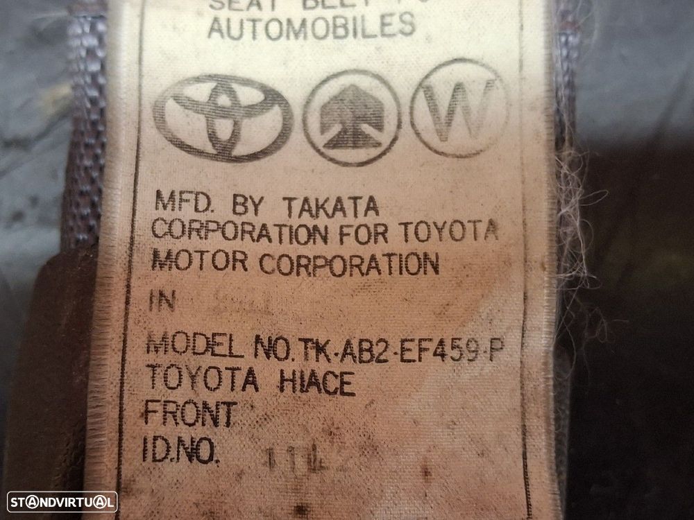 Cinto Frente Esquerdo Toyota Hiace Iv Caixa (__H1_, __H2_) - 3