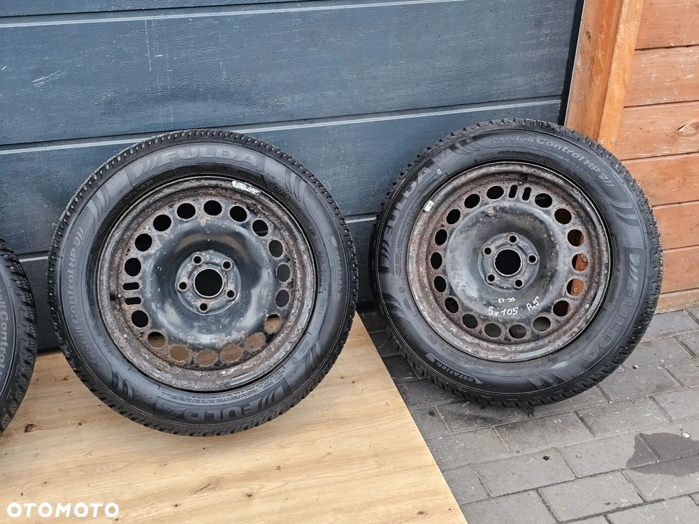 KOŁA FELGI STALOWE OPONY ZIMOWE 205/60 R 16 OPEL ASTRA J K MOKKA 5x105 ET39 - 2