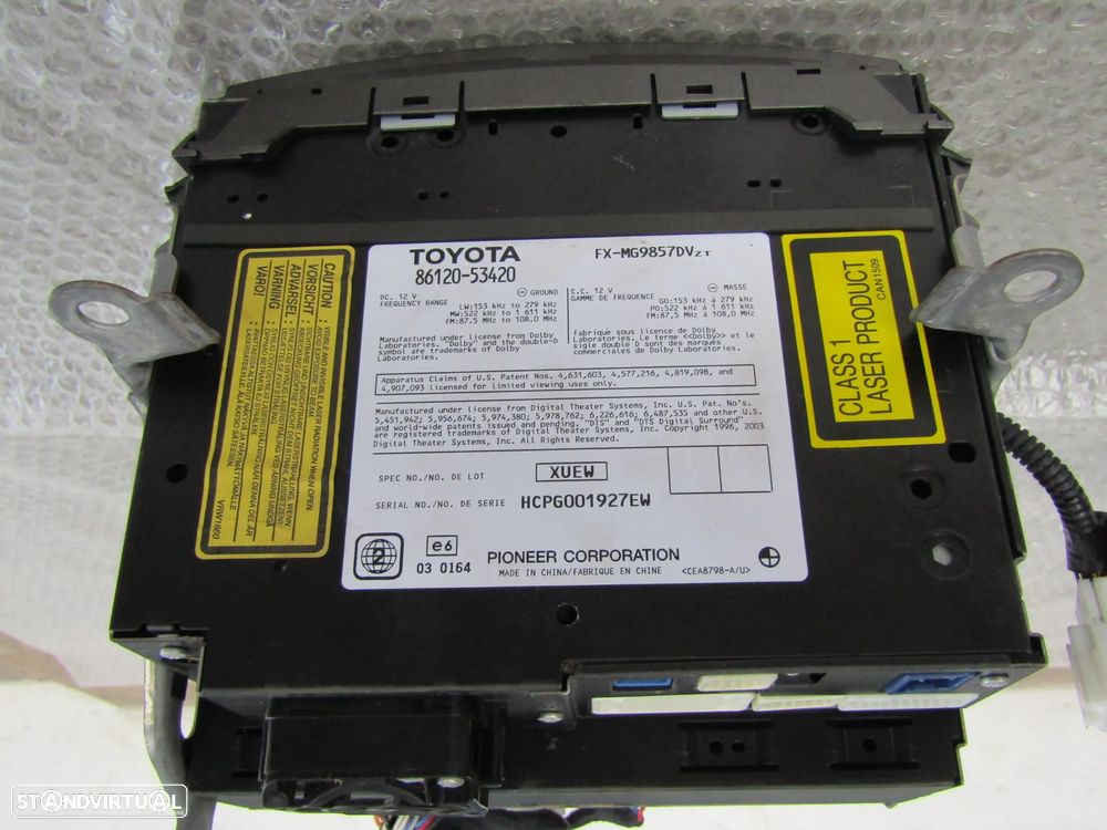 Radio /GPS de  LEXUS IS 220d /300 ano 2010   original . - 9