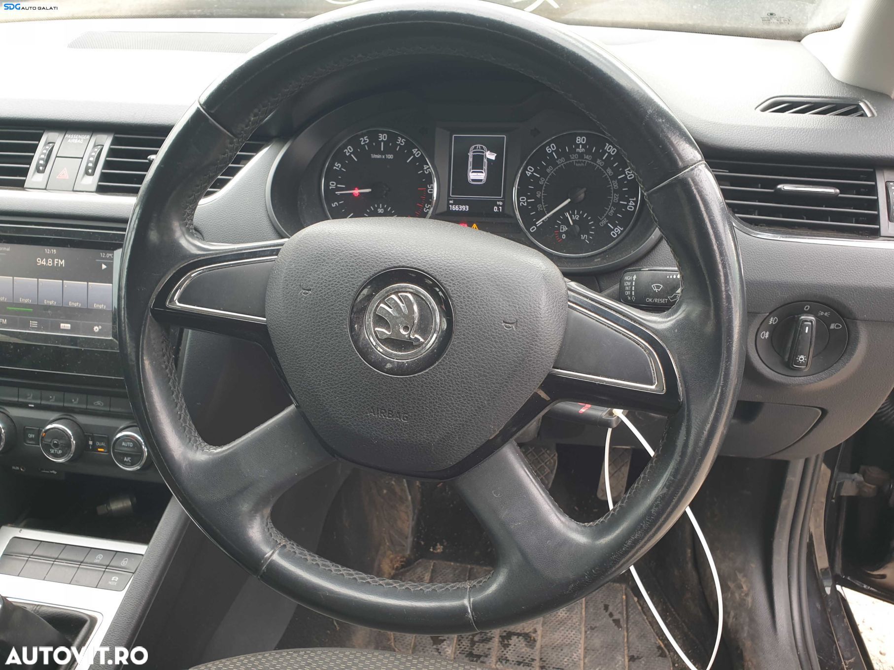 Volan Piele 4 Spite Fara Comenzi Skoda Octavia 3 2013 - 2020 [K3954] - 1
