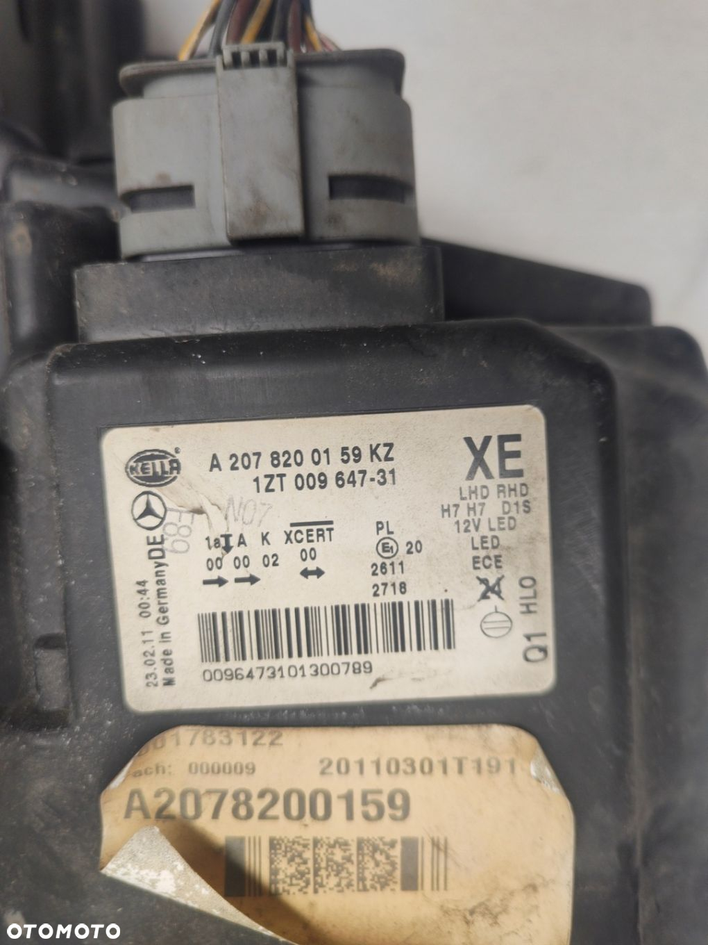 MERCEDES E KLASA W207 XENON LAMPA LEWY PRZÓD A2078200159KZ - 8