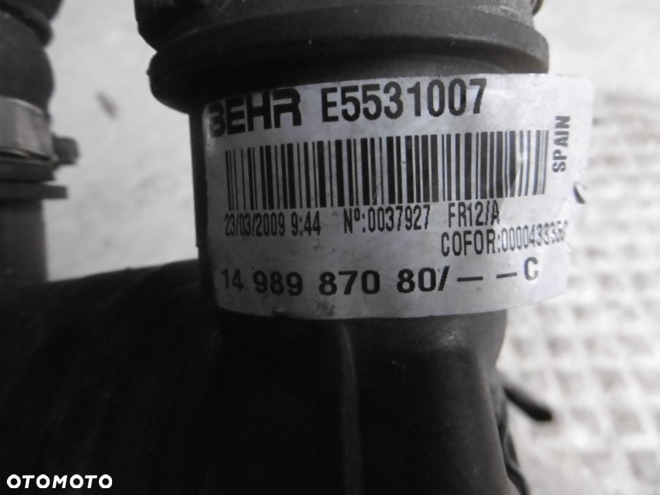 JUMPY EXPERT SCUDO CHŁODNICA POWIETRZA INTERCOOLER 1498987080 - 3