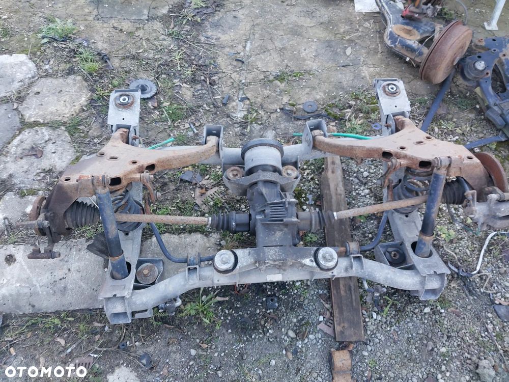 Belka sanki ława dyfer wachacz półoś amortyzator tył prawy lewy Renault Scenic RX4 2,0 16V - 1