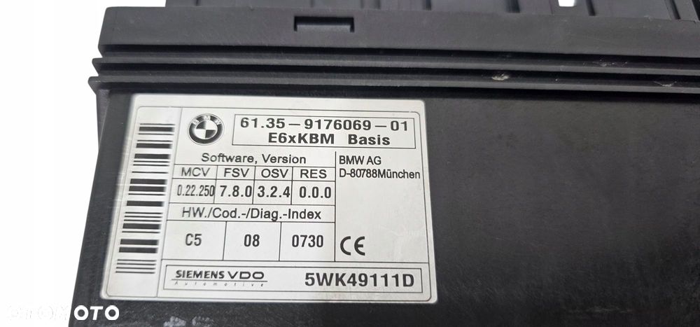 Bmw E60 E63 E64 Moduł Sterownik Komfortu 9176069 9168833 9151516 9132449 - 6